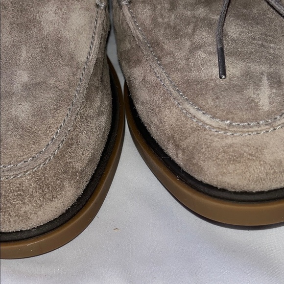 SECTION X SHEEPSKIN. Men\'s Tan Suede Oxfords main image 8